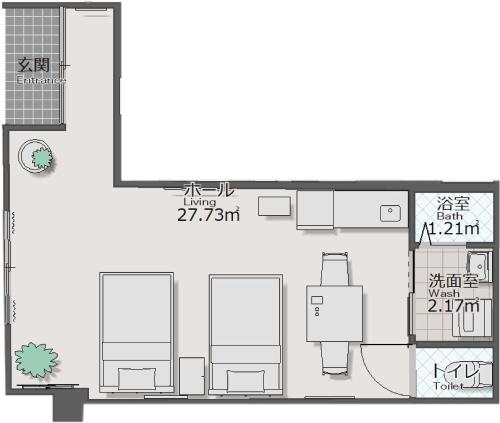 Mcity in Furujimaの見取り図または間取り図