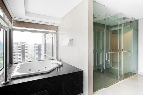 A bathroom at Ascott Makati