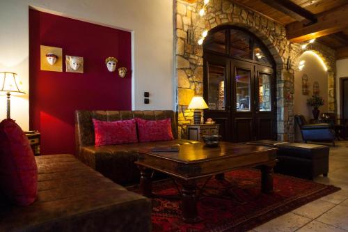 Posezení v ubytování Aiolides Hotel
