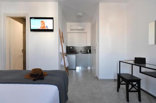 Televisyen dan/atau pusat hiburan di Harmony Apartments