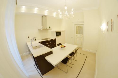 Kuchyňa alebo kuchynka v ubytovaní Apartma Premium