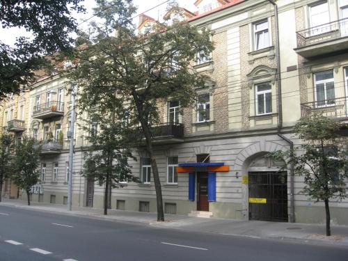 a building on the side of a street at Silvija House in Vilnius