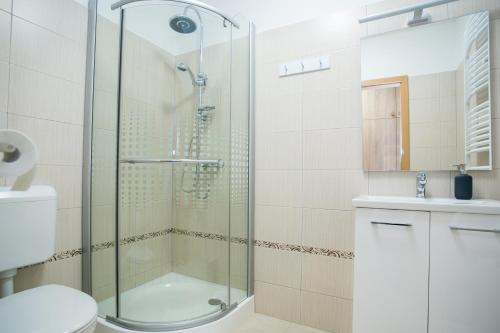 Kúpeľňa v ubytovaní Ormani Modern Stúdióapartman