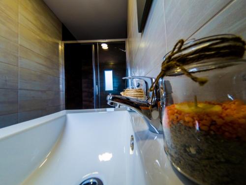 Koupelna v ubytování Albergue Casa Manola