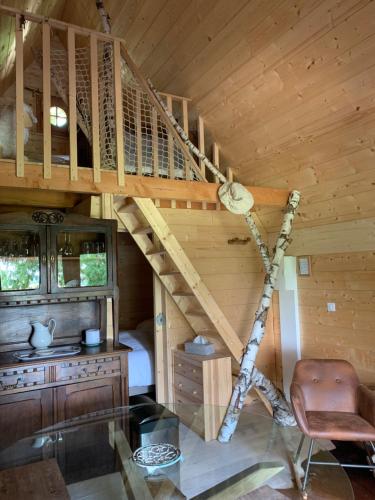 Posezení v ubytování Ecolodge Beauregard