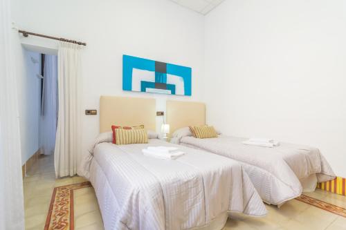 Ένα ή περισσότερα κρεβάτια σε δωμάτιο στο Sa Verdera