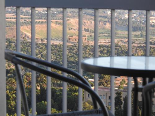a view of the acropolis from a balcony at Hedoné Design Experience B&B in Agrigento