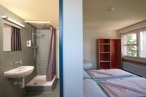 Et badeværelse på Zurich Youth Hostel