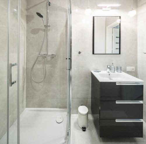 Ένα μπάνιο στο Apartament BLUE Gardenia Dziwnów