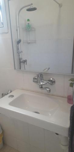 Bilik mandi di Savyon Apartment in Galilee