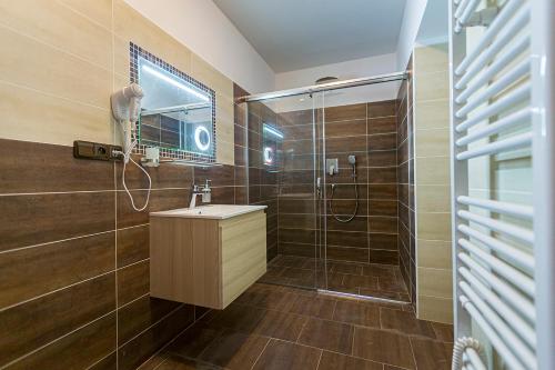 Phòng tắm tại Penzion Rita