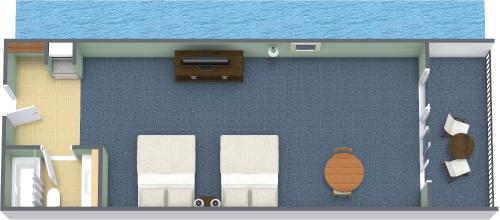 a rendering of a room with chairs and a table at Breakers Resort Hotel in Myrtle Beach