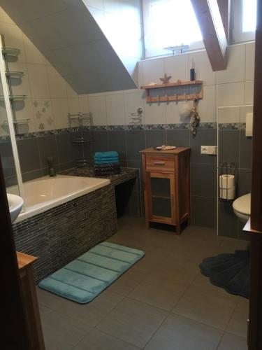 Koupelna v ubytování Ferienwohnung Größing