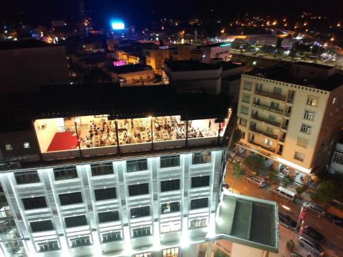 Pemandangan umum bagi Vị Thanh atau pemandangan bandar yang diambil dari hotel