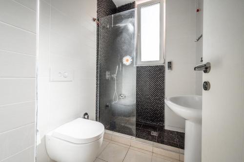 Koupelna v ubytování Hotel Kamomil