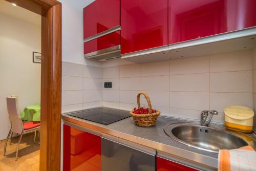 Kuchyňa alebo kuchynka v ubytovaní Apartment Runko in Villa Emilia