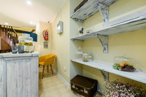 Una cocina o cocineta en Gvino Minda