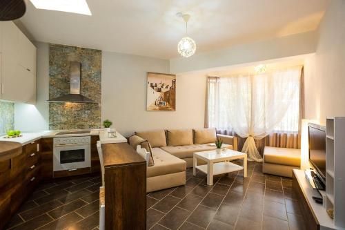 Kuchyň nebo kuchyňský kout v ubytování Private Garden House Rethymno Crete