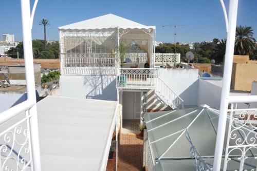 a view from the balcony of a house at Riad Najiba in Rabat