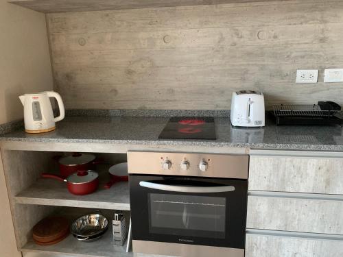 Η κουζίνα ή μικρή κουζίνα στο Casiopea Apart-Spa-Mar