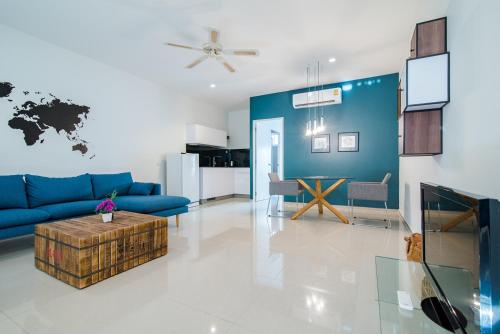 Χώρος καθιστικού στο The Beach Village Resort