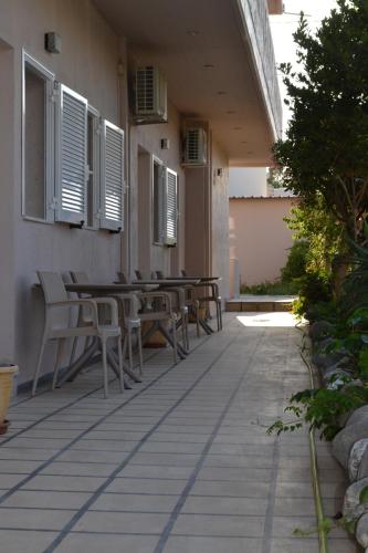 Balkón nebo terasa v ubytování Xenios Dias