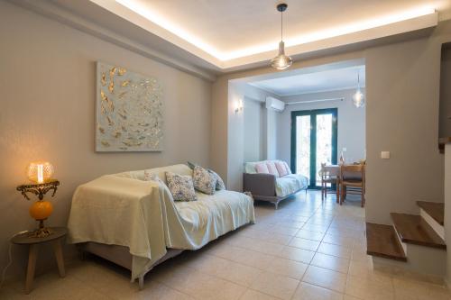 Posteľ alebo postele v izbe v ubytovaní Anemomilos Casa ideale 1st floor