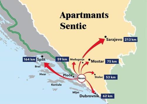 a map of the argentinian exodus exodus map bible mapping at Apartments Sentic in Neum