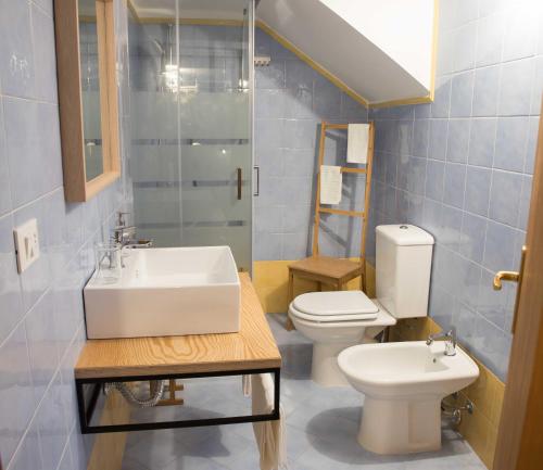 Koupelna v ubytování La Casa di Peo
