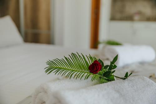 Una cama o camas en una habitación de Apartments Belvedere