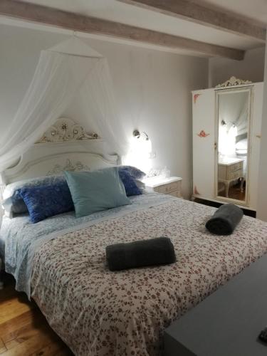 Cama o camas de una habitación en Alojamiento San Juan Bautista