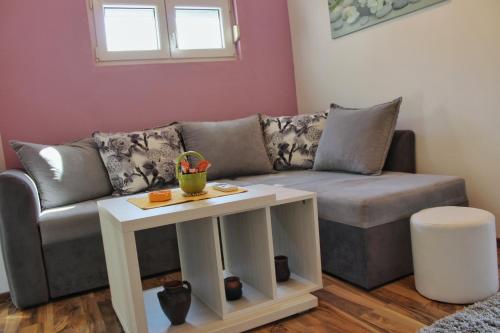 Χώρος καθιστικού στο Apartments Jovana