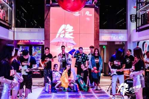 a group of people standing on a stage at Fenk Attitude Hotel Guangzhou Railway Station in Guangzhou