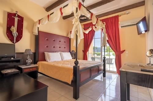 A bed or beds in a room at Castello Di Cavallieri Suites & Spa - Adults Only