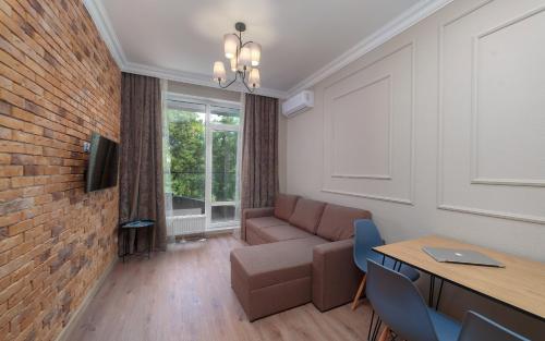 Χώρος καθιστικού στο Green Apartments