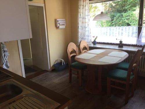 Χώρος καθιστικού στο Ferienwohnung bi Klatt tu Hus