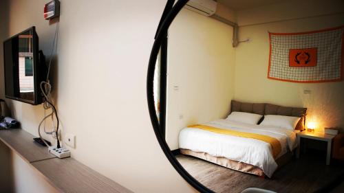 Cama o camas de una habitación en Meet Xiashu