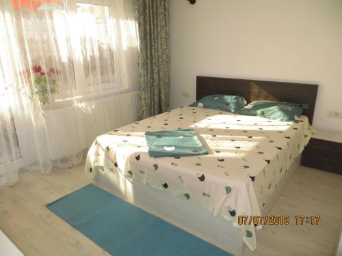 Ένα ή περισσότερα κρεβάτια σε δωμάτιο στο Vila Nikol