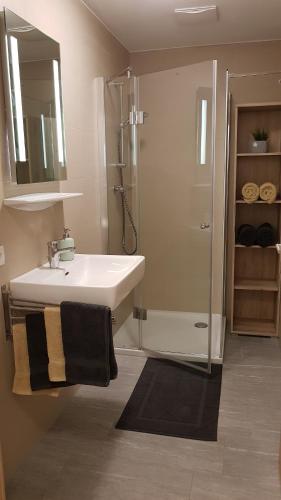 Koupelna v ubytování Apartement Klingenschmid