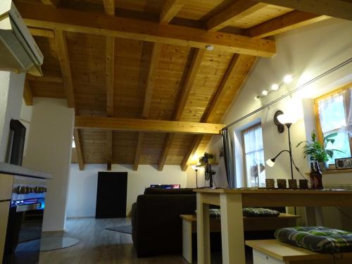Cuisine ou kitchenette dans l'établissement Ferienwohnung Frieda