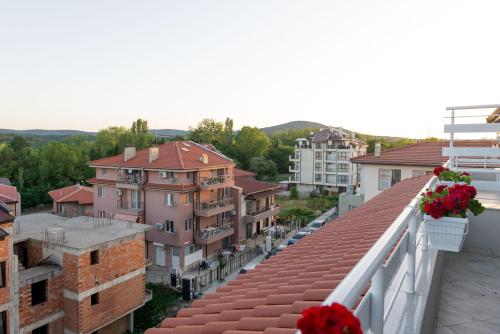 a view from the roof of a building at Hiora Apartments Vasiliko in Tsarevo