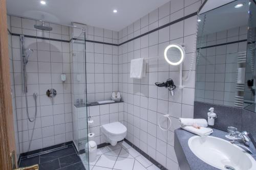 Ένα μπάνιο στο Romantik Hotel Fischerwiege
