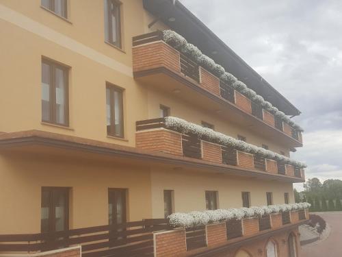 El edificio en el que está el hotel