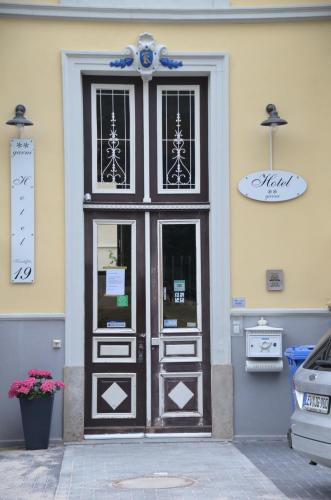 a door on the side of a building at Hotel Villa Kisseleff in Bad Homburg vor der Höhe