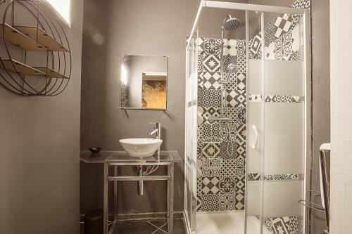 Kylpyhuone majoituspaikassa Il Giramondo