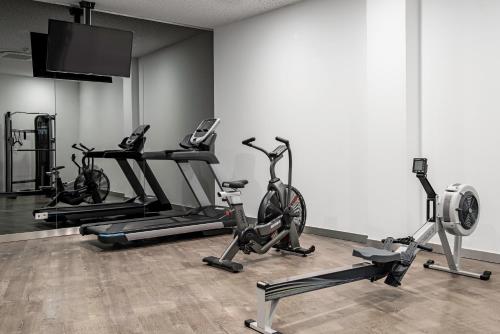 Fitness centrum a/nebo fitness zařízení v ubytování Tandem Palacio Alfama Apartments