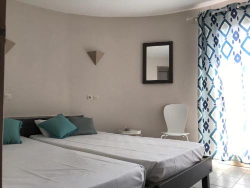 Postel nebo postele na pokoji v ubytování Villa 940 sur l'ile des pecheurs