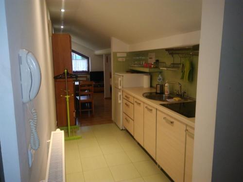 Η κουζίνα ή μικρή κουζίνα στο Apartamenty Warka