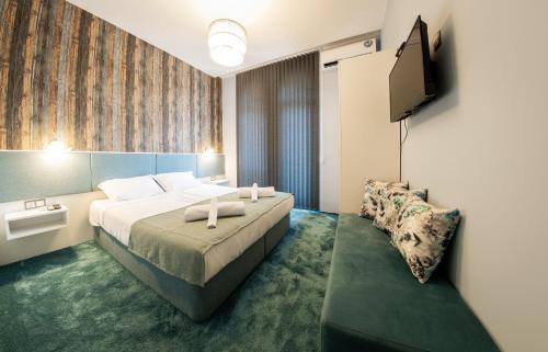 Voodi või voodid majutusasutuse Sofia Artist Life Apartment toas