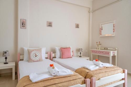 Postel nebo postele na pokoji v ubytování Seaside home